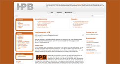 Desktop Screenshot of hpb.se